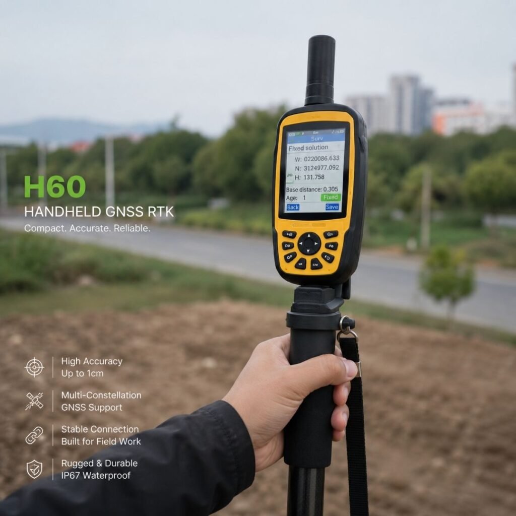 Dream Origin H60 Handheld GNSS RTK Device in Real Use